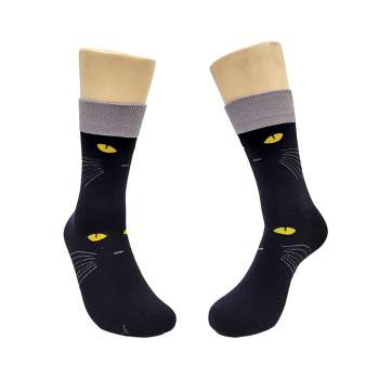 Black Cat Socks from the Socks Panda (Women's Sizes Adult Medium) from the Sock Panda