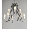 Maxim Lighting Haven 9 - Light Chandelier in  Black/Satin Nickel - 4 of 4