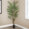 TopComfy Artificial Trees 83in Tall Artificial Palm Tree Potted Palm Tree Real Touch Leaves Faux Palm Tree for Room, Green, 49.25"*49.25"*82.75" - 2 of 4