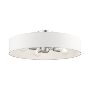 Livex Lighting Venlo 4 - Light Semi-Flush Mount in  Brushed Nickel - 1 of 1