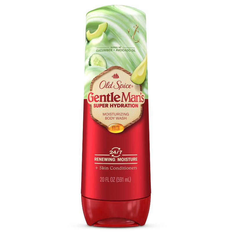 Old Spice Super Hydration Body Wash GentleMan&#39;s Blend for Deep Cleaning and 24/7 Renewing Moisture - Cucumber &#38; Avocado Oil - 20 fl oz, 1 of 10