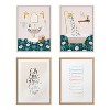 Kate and Laurel Sylvie Floral Sink and Floral Bath Framed Canvas Art Set by Leonora Jennifer Benza of Yellow Heart Art - 4 of 4