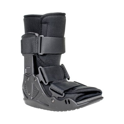 McKesson Walker Boot - Low-Top Walking Boot for Ankle Sprains and Fractures, Surgical Shoe for Left or Right Foot - Black, Medium, 1 Count