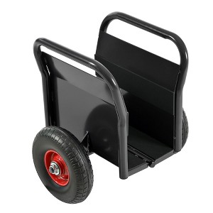 NAYSAYE Heavy Duty Panel Dolly Slab Cart with Two Handles 10 Inch Solid Rubber Tires 1000LBS Capacity for Drywall Sheet and Door Transport - 1 of 4