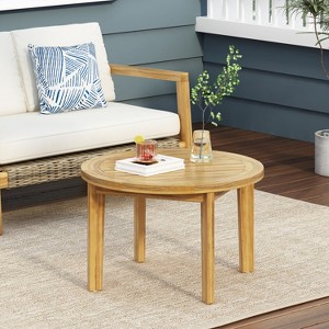 MOEPISY Coffee Table Brown - 1 of 4