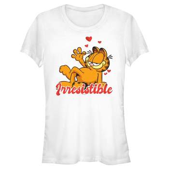 Juniors Womens Garfield Irresistible T-Shirt