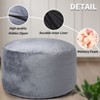 4FT Bean Bag Chair Foam Filled Gaming Chair, Indoor Furniture Living Room Bean Bag Couch Soft Beanbags with Velvet Cover for Adults - 3 of 4