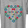 Women's - Instant Message - Im Enough For Me Vibrant Short Sleeve Graphic T-Shirt - 2 of 4