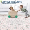 Foldable & Washable & Vacuum Friendly Printed Carpet, Soft Non Shedding Mat, Low Pile Thin Carpet for Living Room Office - 4 of 4