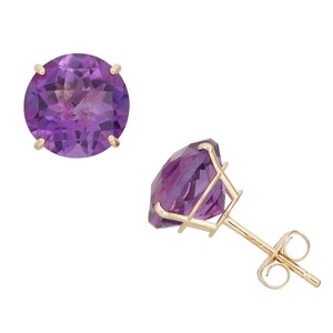 Designs By Gioelli 10K Gold Gemstone Stud Earrings - 1 of 2