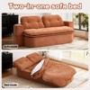 KTMBDW Convertible Sofa Bed, 2 Seater Sleeper Sofa, 2 in 1 Folding Couch Bed, Fold Out Floor Couch with Pillows for Living Room Bedroom - 4 of 4