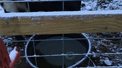 Blue Cast Aluminum Floating and Submergible Tank De-Icer