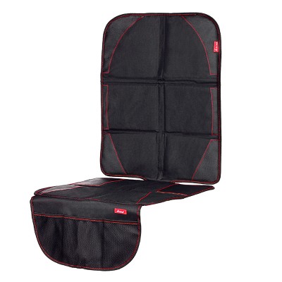 Image of Diono Ultra Mat Full Size Car Seat Protector for Under Car Seat with 3 Mesh Storage Pockets Crashed Tested - Black