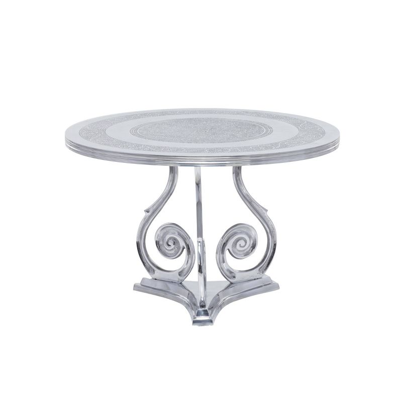 Traditional Aluminum Coffee Table Silver Fox - Olivia &#38; May, 1 of 11