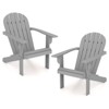 Tangkula 4PCS Patio Adirondack Chair w/ Inclined Seat High Backrest & Wide Armrests - 4 of 4