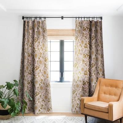 Avenie Spring Garden Collection I Single Panel Room Darkening Window Curtain - Society6