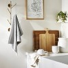 2ct Plaid & Stripe Terry Kitchen Towels Gray/Cream - Hearth & Hand™ with Magnolia: Cotton-Blend, Machine Washable - 2 of 3
