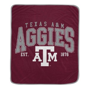 NCAA Texas A&M Aggies Vintage Arch Block Flannel Fleece Blanket - 1 of 1