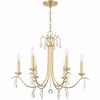 Crystorama Lighting Rollins 6 - Light Chandelier in  Antique Gold - 3 of 4