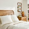 26"x26" Quilt Euro Square Throw Pillow Sour Cream - Hearth & Hand™ with Magnolia - 2 of 4