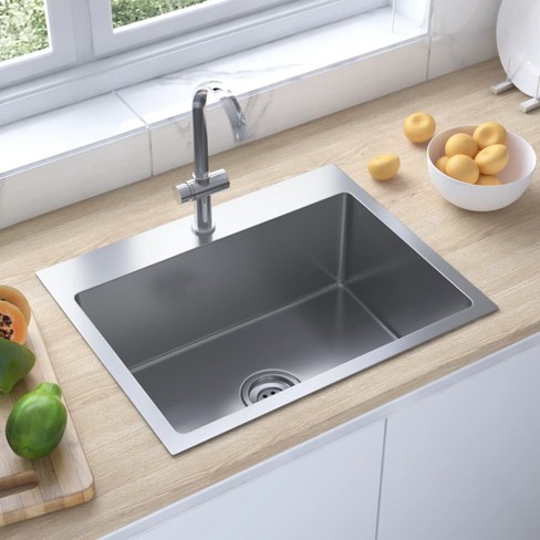 vidaXL Handmade Kitchen Sink Stainless Steel - image 1 of 4