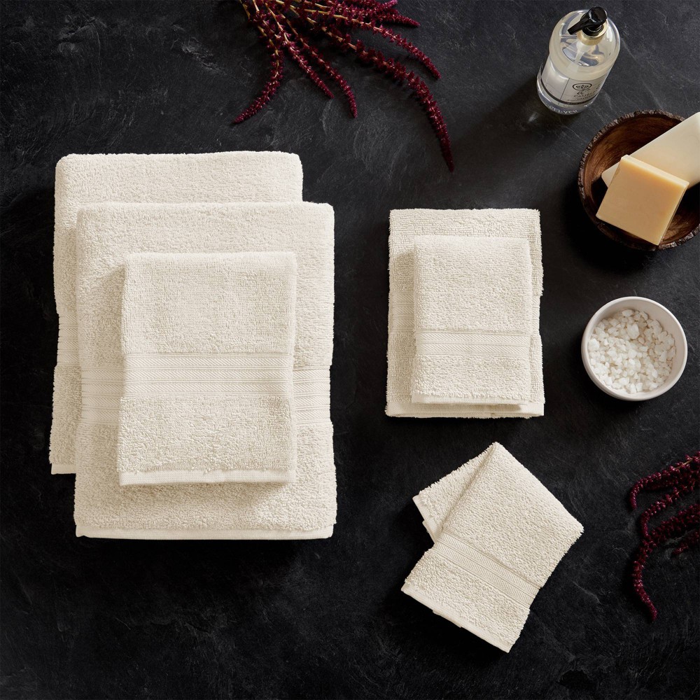 Photos - Towel 6pc Everyday Essential Assorted  Set Ivory - Isla Jade