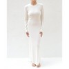 Women's Merino Blend Calista Long Sleeve Dress in New Jet by Tomorrow Studio - 3 of 4