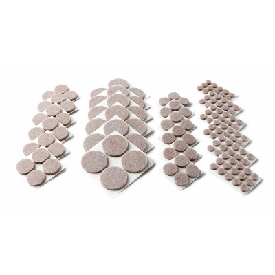 Scotch Beige Felt Furniture Pads Value Pack, 162 Pieces