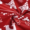 Christmas Tree and Deer Design Xmas Curtains Velvet Room Darkening Window Drapes - 4 of 4