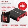 Crunch PX-1000.2 2 Channel 1000 Watt Amp A/B Class Car Stereo Power Amplifier & Soundstorm AKS8 8 Gauge Car Amplifier Amp Complete Wiring Kit - 3 of 4