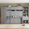 KIGFTSOD Murphy Bed Wall Bed with Closet , Drawers and Shelves - 2 of 4