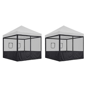 InstaHibit 8 Pcs 10 ft Pop Up Canopy Tent Sidewall Mesh Side Wall Party Canopy - 1 of 4