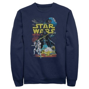 Mens Star Wars Galactic Comic Cover Sweatshirt - 1 of 4