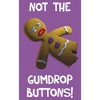 Girl's Shrek Gingy Not the Gumdrop Buttons T-Shirt - 2 of 4