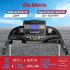 Smart Digital Incline Treadmill for Home Workouts with 2.5HP Motor, MP3 Player, Bluetooth + Built-in Stereo Speakers - 2 of 4