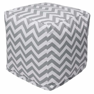 Majestic Home Goods,Cube Pouf Chevron - 1 of 4
