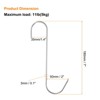 Unique Bargains 304 Stainless Steel S-shaped Butcher Meat Hooks and Hangers - 2 of 4