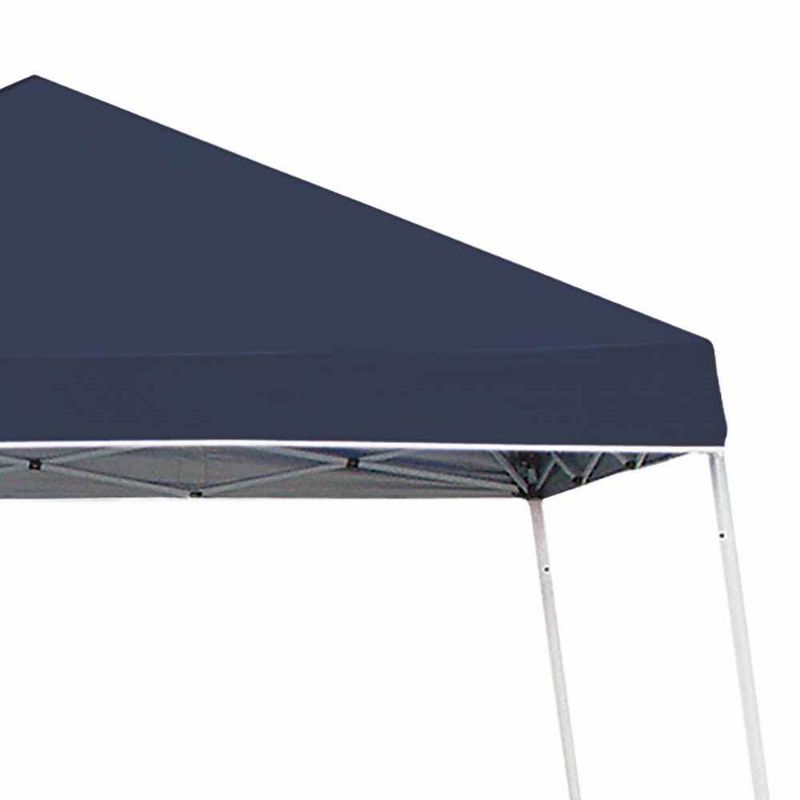 Z-Shade 10 x 10 Foot Push Button Angled Leg Instant Shade Outdoor Canopy Tent Portable Shelter with Steel Frame and Storage Bag, Navy, 3 of 7