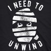 Mens I Need To Unwind T Shirt Funny Mummy Halloween Tee For Guys - Crazy Dog Men's T Shirt - 2 of 4