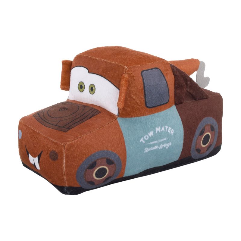 Disney Cars Mater Brown 3D Plush Decorative Toddler Pillow with Embroidery, 1 of 6