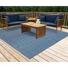 Liora Manne Carmel  Indoor/Outdoor Rug  Navy.. - 4 of 4