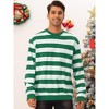 Lars Amadeus Men's Crew Neck Long Sleeves Color Block Striped Pullover Sweatshirts - 2 of 4