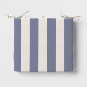 18"x20" Cabana Stripe Outdoor Chair Seat Cushion - Threshold™ - 1 of 4
