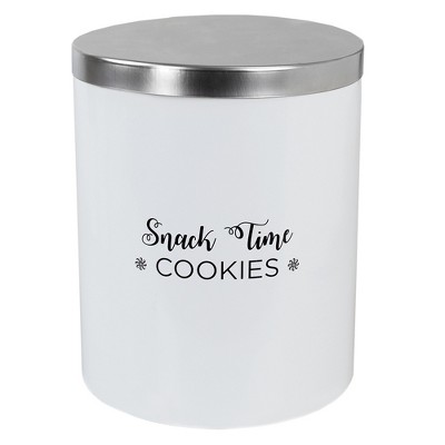 Home Basics Cuisine Collection Large  Canister with Brushed Stainless Steel Top