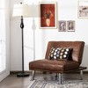 Costway Single Sofa Convertible Folding Recliner Lounge Chair w/Metal Legs Brown\Black - 2 of 4