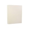JAM Paper Strathmore 80lb Cardstock 8.5 x 11 Coverstock Natural White Linen 144010 - 2 of 2