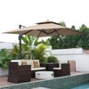 CASAINC 11 Ft Square Cantilever Umbrella with Base - 2 of 2