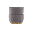 CAVINAS 360 Degree Swivel Accent Chair, Round Armchairs with Wide Upholstered, Teddy Fabric Chair - 4 of 4