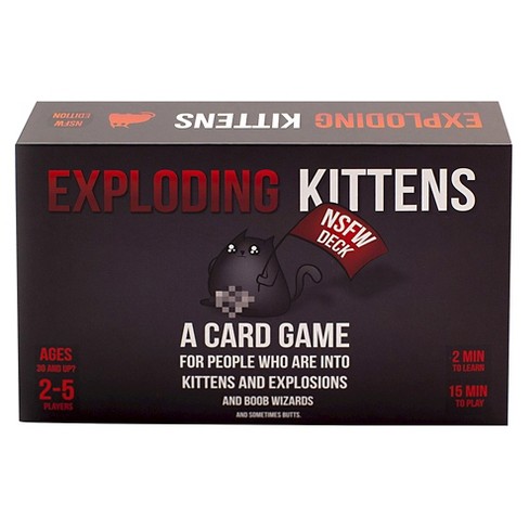 EXPLODING KITTENS Cards NSFW DECK Black Board Games Party Toys