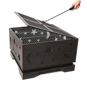 CAVINAS Propane Grill Foldable Side Table Outdoor Griddle Small Gas Grill for Outdoor Camping - 1 of 4